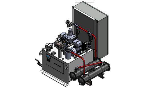 Hydraulic oil filteration unit